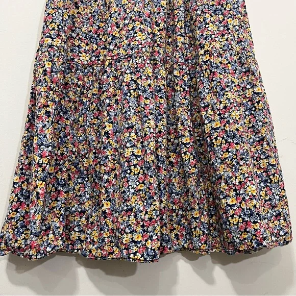 Old Navy Tiered Ditsy Floral Maxi Midi Skirt Sz M Tall Prairiecore Cottagecore - Picture 9 of 13